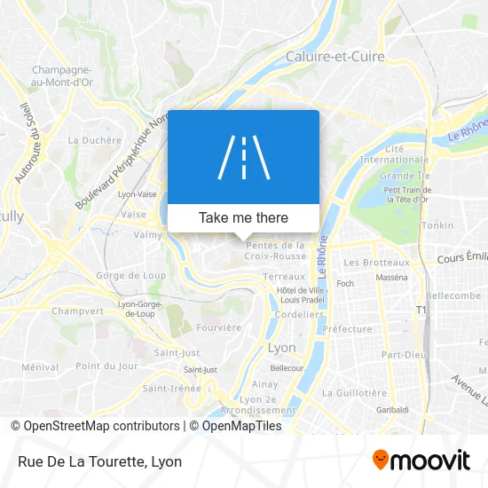 Rue De La Tourette map