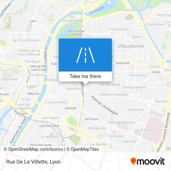 Rue De La Villette map