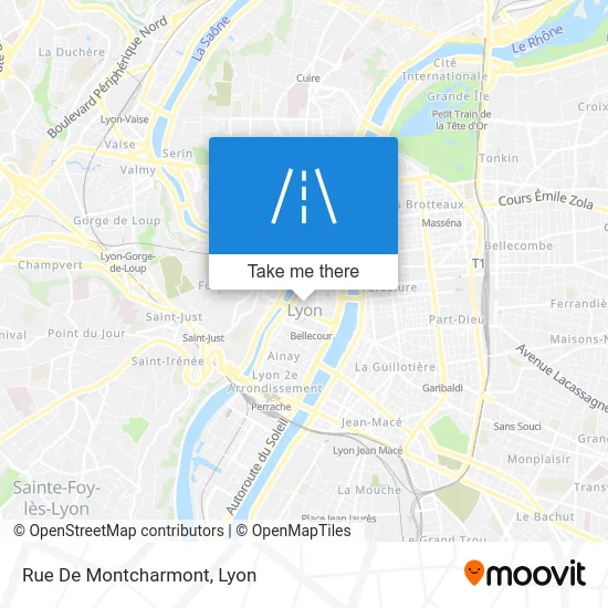 Rue De Montcharmont map