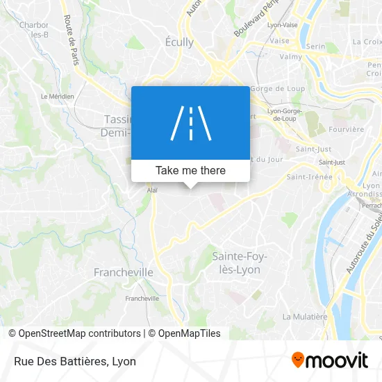 Rue Des Battières map