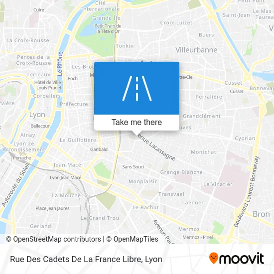 Rue Des Cadets De La France Libre map