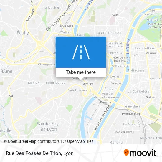 Rue Des Fossés De Trion map