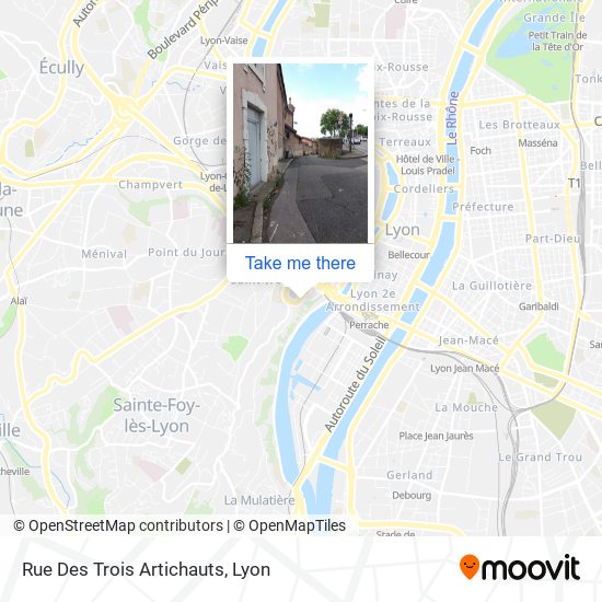 Mapa Rue Des Trois Artichauts