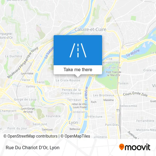 Mapa Rue Du Chariot D'Or