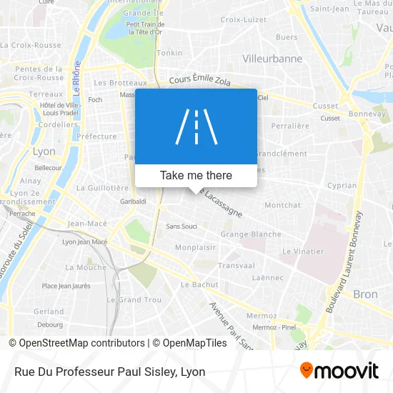 Rue Du Professeur Paul Sisley map