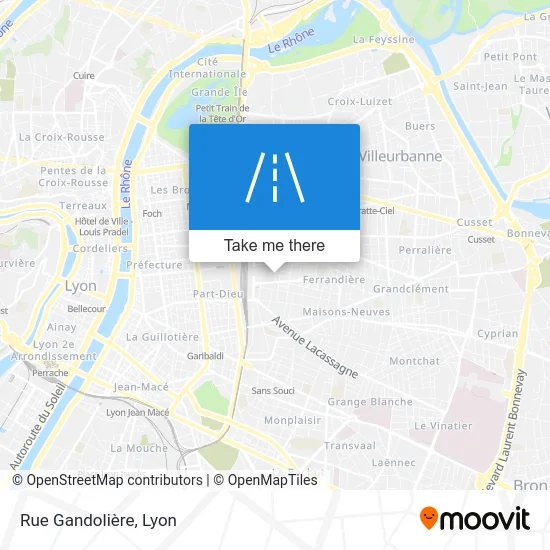 Rue Gandolière map