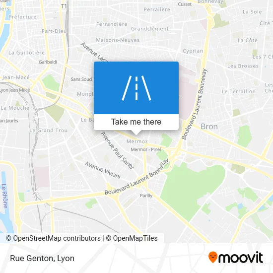 Rue Genton map