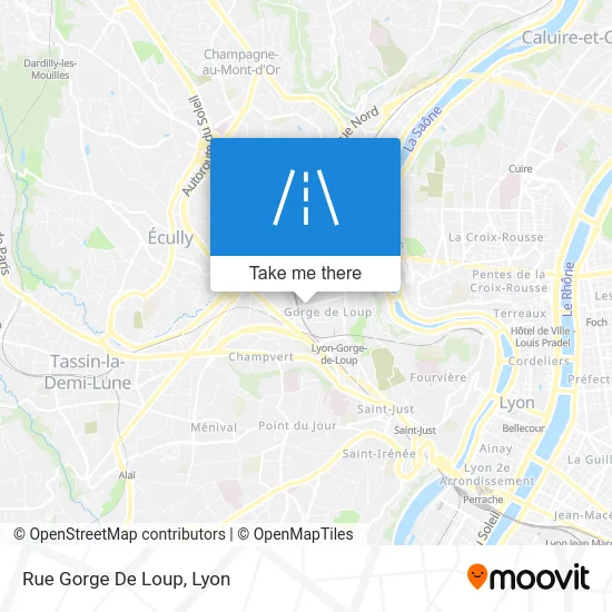 Rue Gorge De Loup map