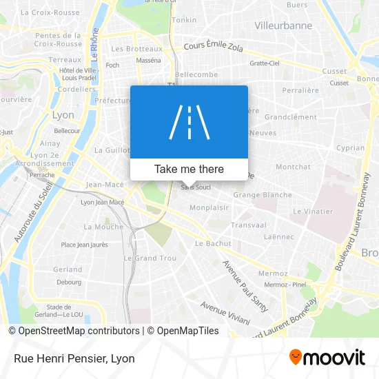 Rue Henri Pensier map