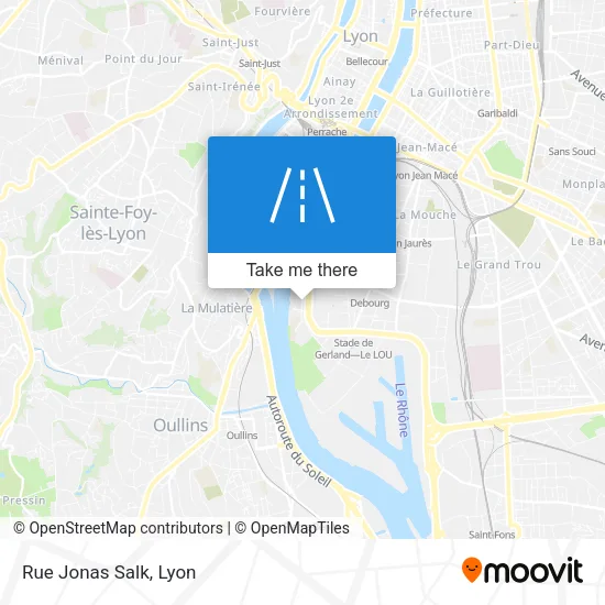 Rue Jonas Salk map