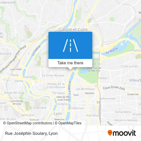 Rue Joséphin Soulary map
