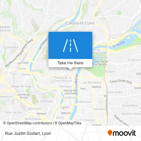 Rue Justin Godart map