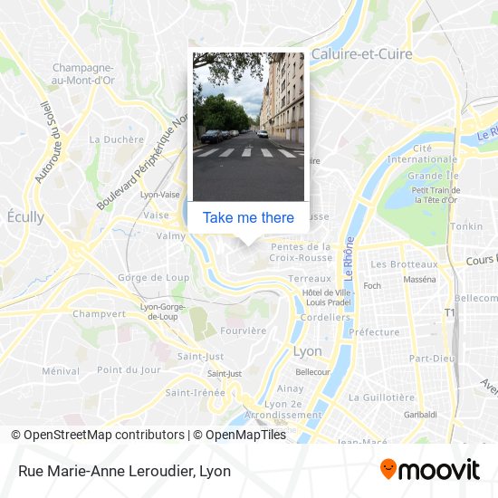 Mapa Rue Marie-Anne Leroudier