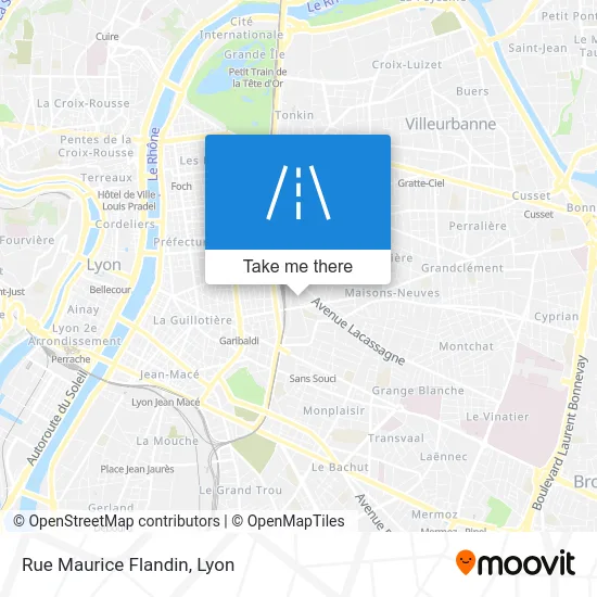 Rue Maurice Flandin map