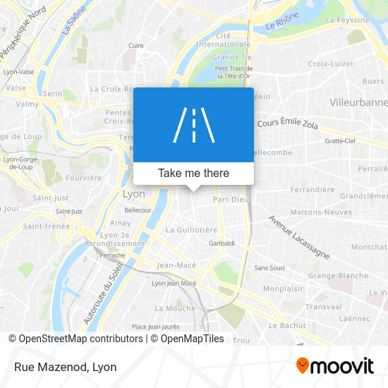 Rue Mazenod map