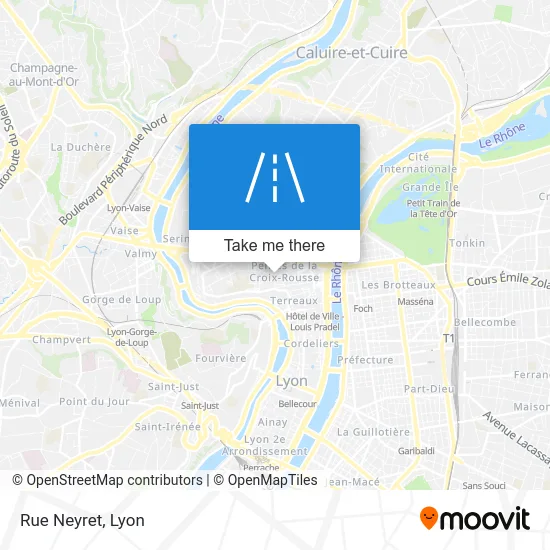 Rue Neyret map