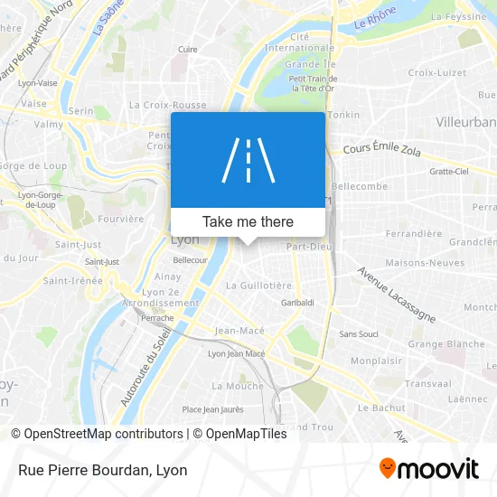 Rue Pierre Bourdan map