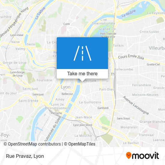 Rue Pravaz map