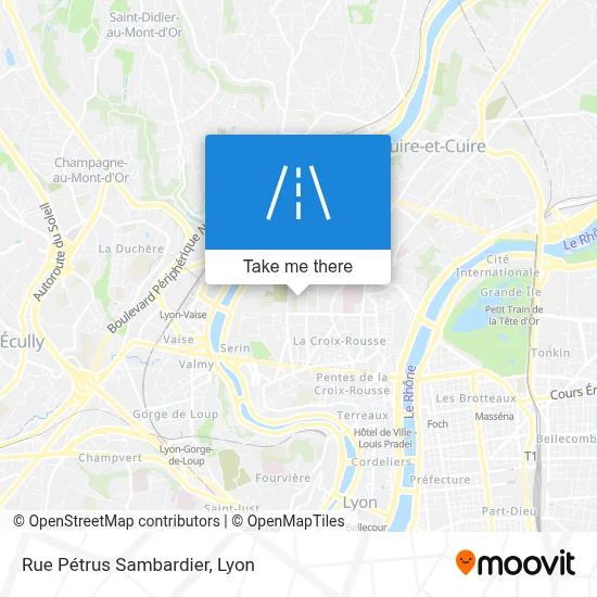 Rue Pétrus Sambardier map