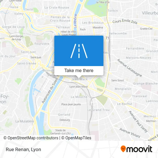 Rue Renan map