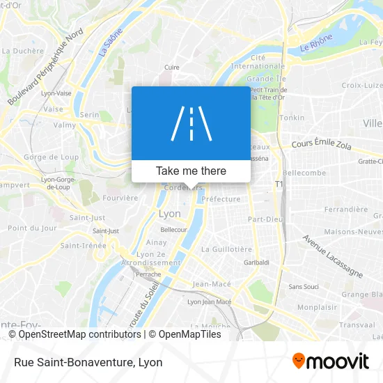 Rue Saint-Bonaventure map