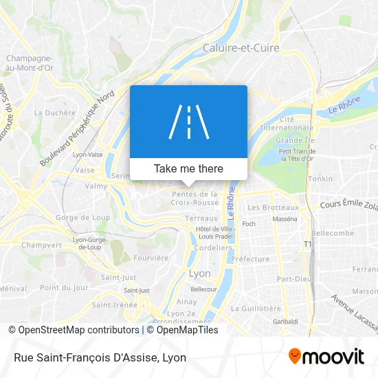 Rue Saint-François D'Assise map