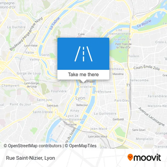 Rue Saint-Nizier map