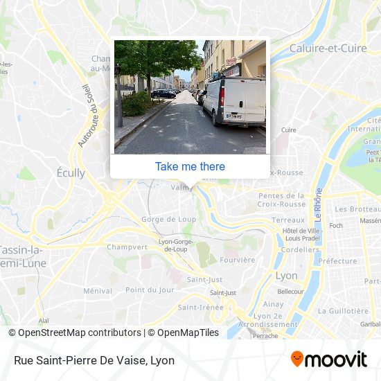 Mapa Rue Saint-Pierre De Vaise