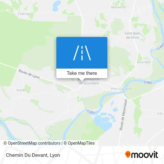 Chemin Du Devant map