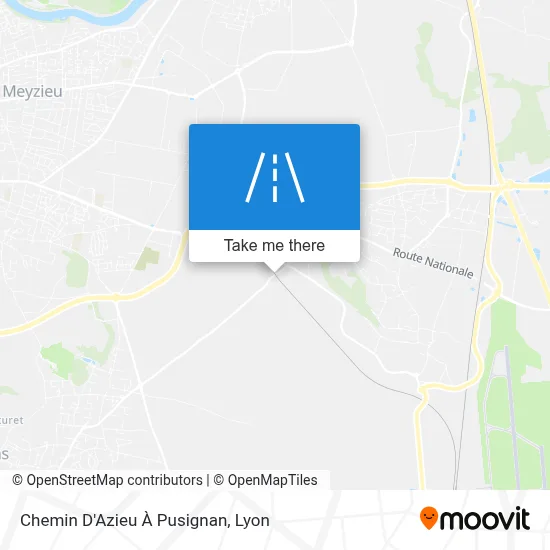 Chemin D'Azieu À Pusignan map