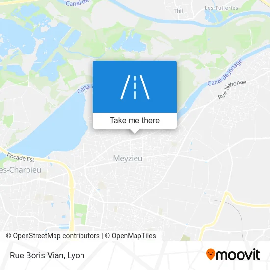 Rue Boris Vian map