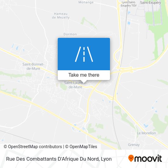 Rue Des Combattants D'Afrique Du Nord map