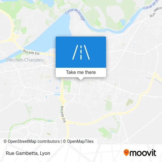 Rue Gambetta map