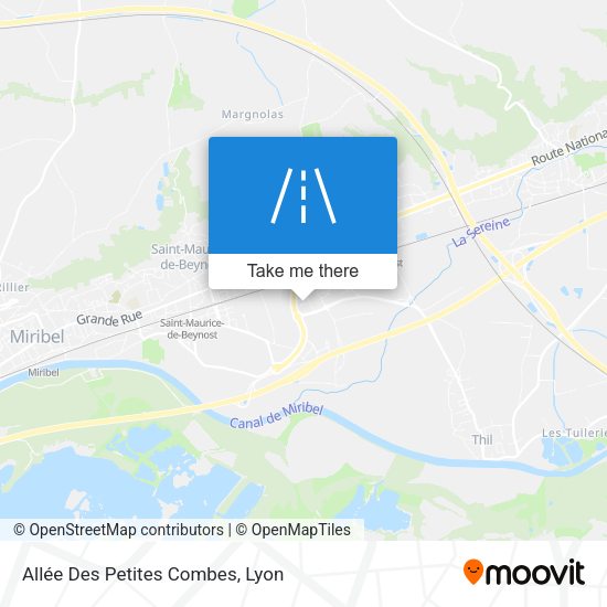 Allée Des Petites Combes map