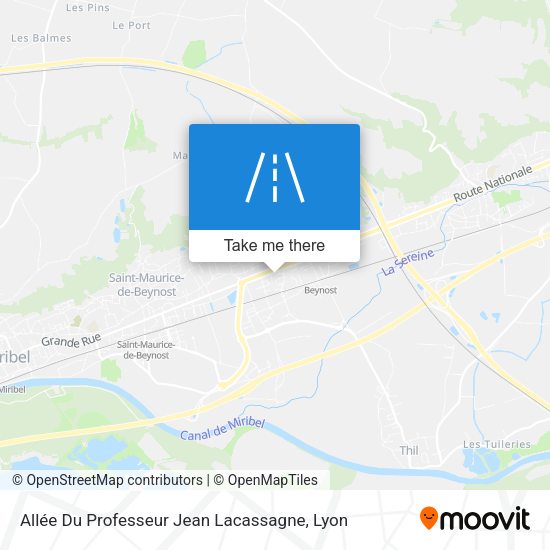 Allée Du Professeur Jean Lacassagne map