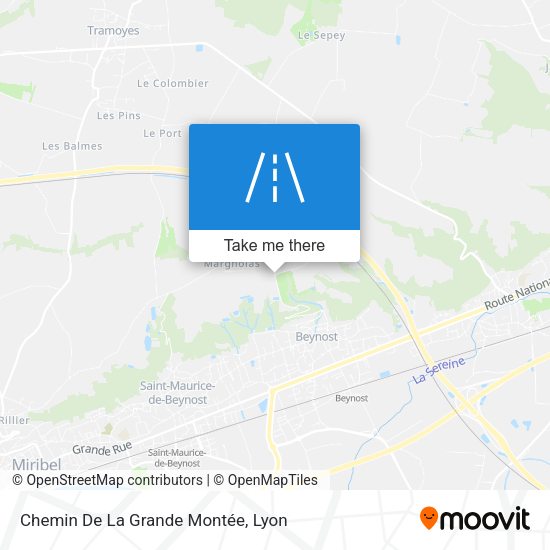 Chemin De La Grande Montée map