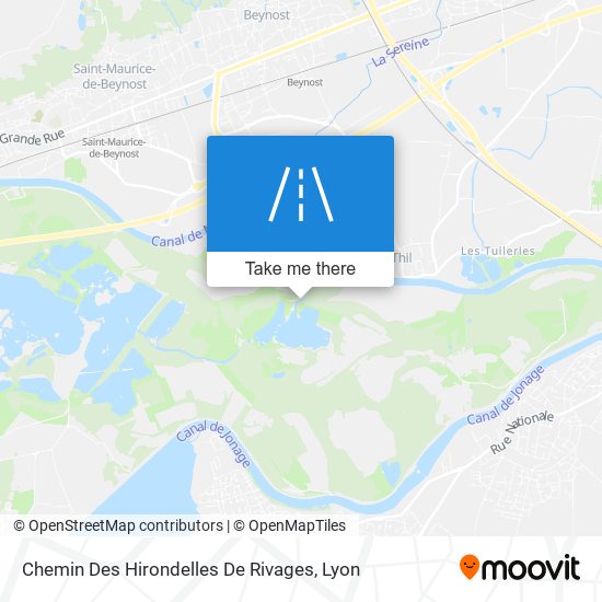 Chemin Des Hirondelles De Rivages map