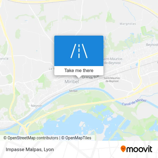 Impasse Malpas map