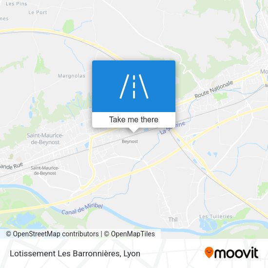 Lotissement Les Barronnières map