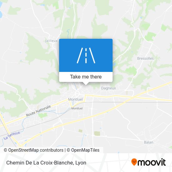 Chemin De La Croix-Blanche map