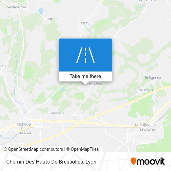 Chemin Des Hauts De Bressolles map