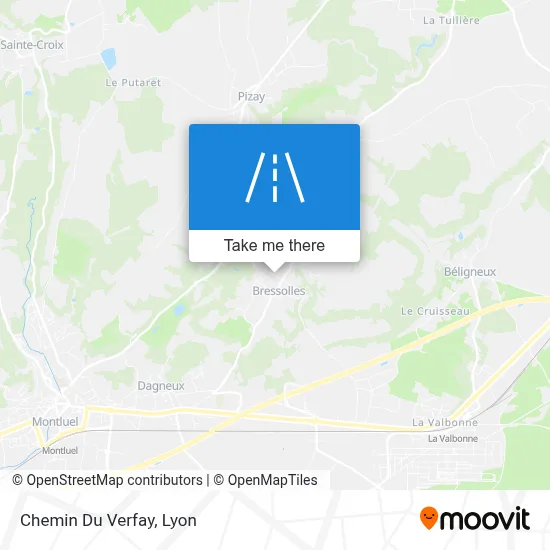 Chemin Du Verfay map