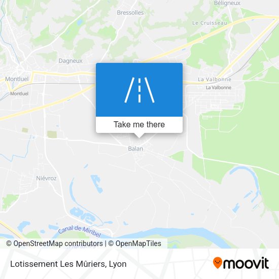 Lotissement Les Mûriers map