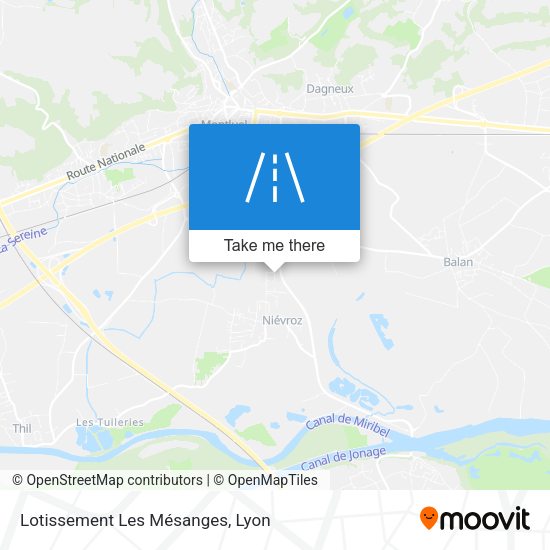 Lotissement Les Mésanges map