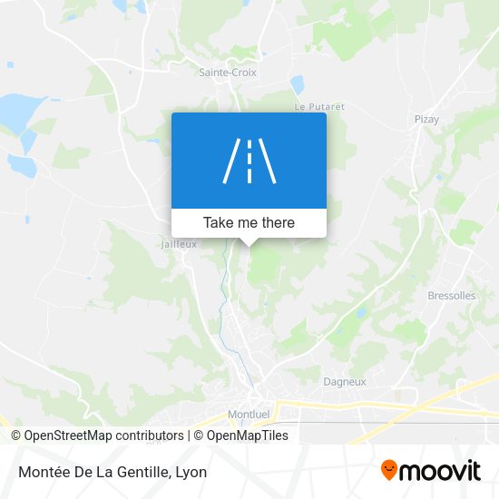 Montée De La Gentille map