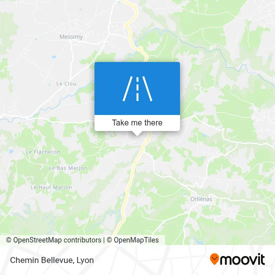 Chemin Bellevue map