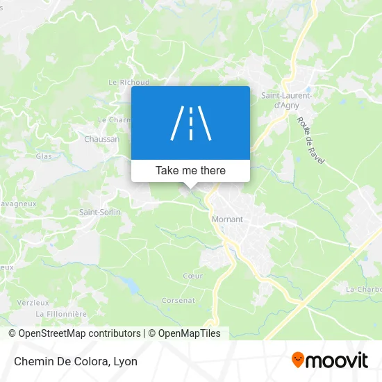 Chemin De Colora map