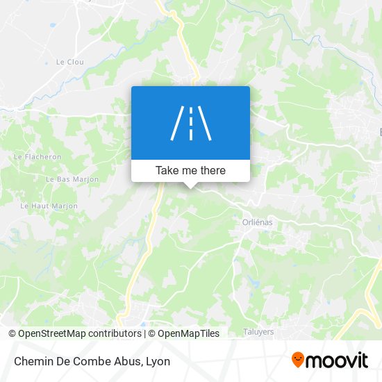 Chemin De Combe Abus map