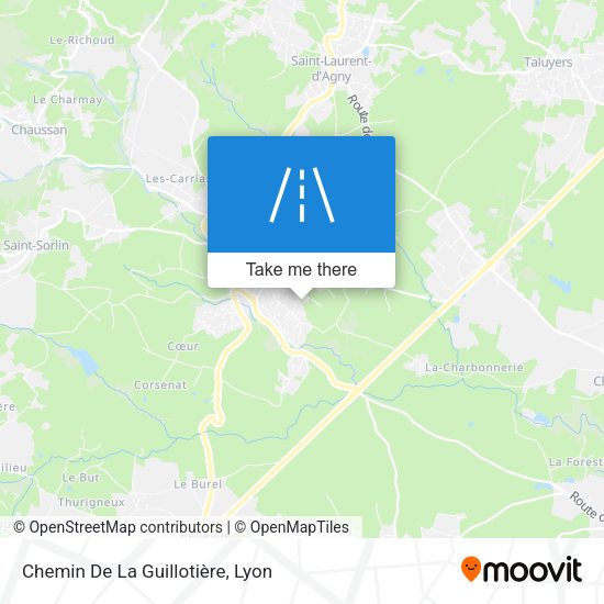 Chemin De La Guillotière map