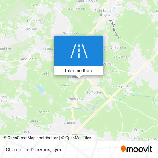 Chemin De L'Orémus map